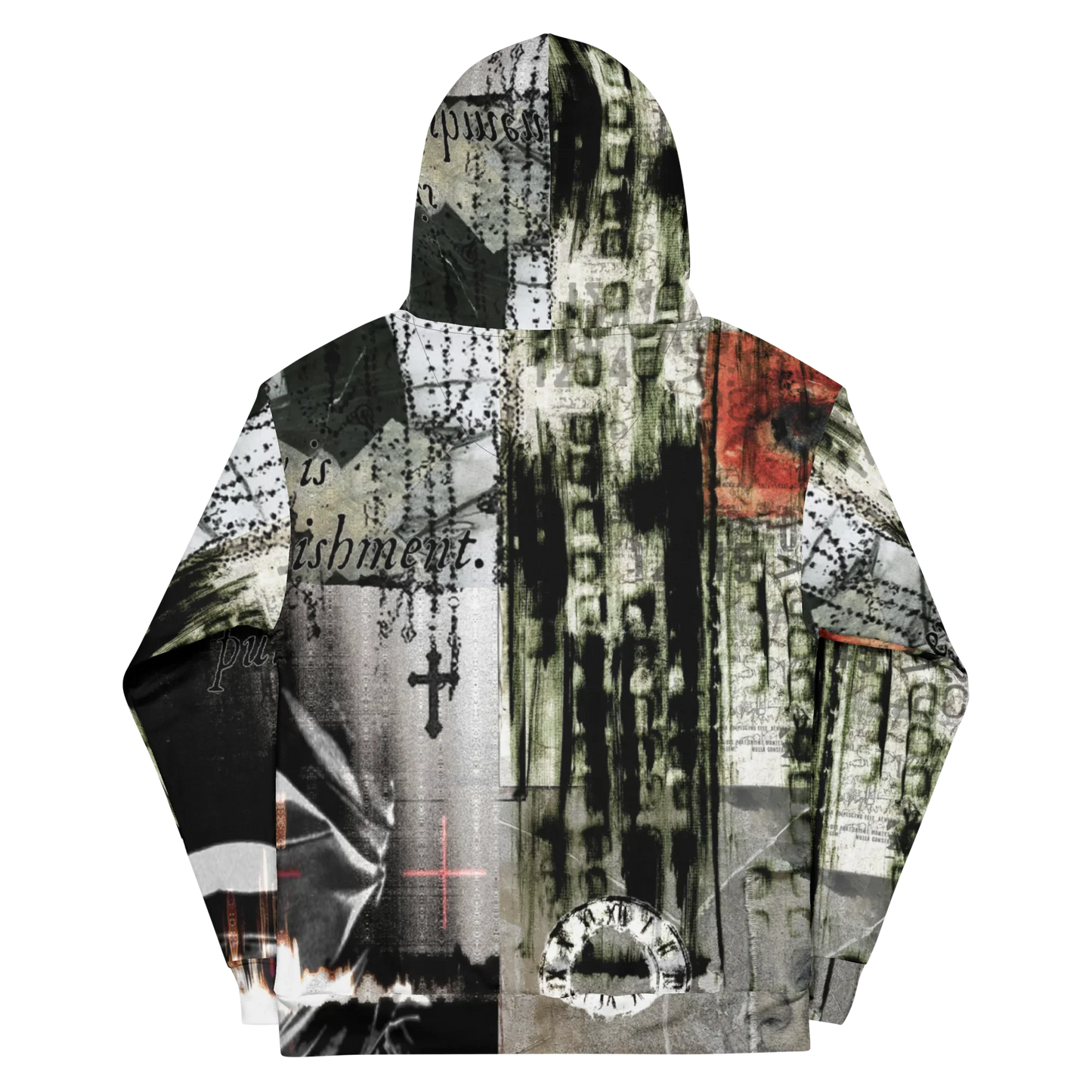 DOPPELGANGER_RICH_NONSENSE ALL OVER HOODIE BACK