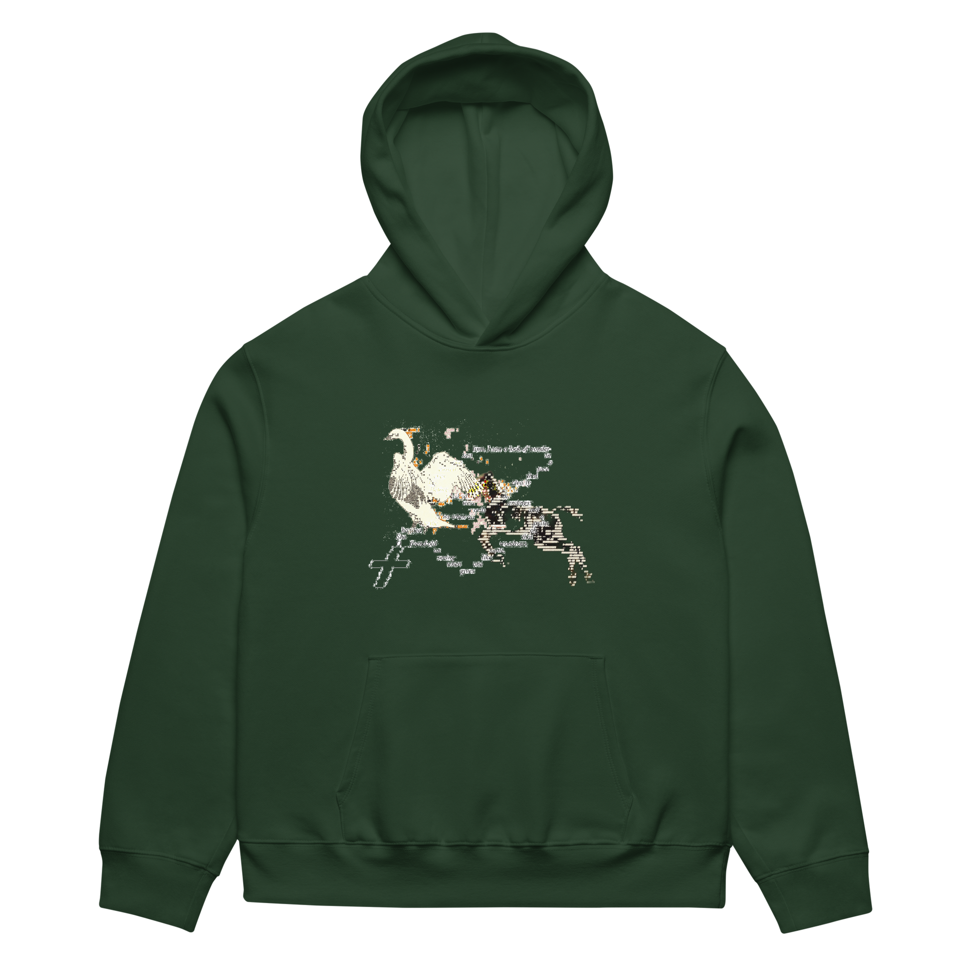 DARK_MOOD_WOODS_RICH_NONSENSE_HOODIE GREEN FRONT