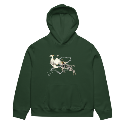 DARK_MOOD_WOODS_RICH_NONSENSE_HOODIE GREEN FRONT