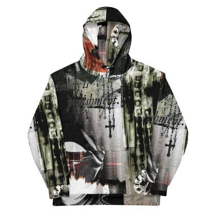 DOPPELGANGER_RICH_NONSENSE ALL OVER HOODIE FRONT