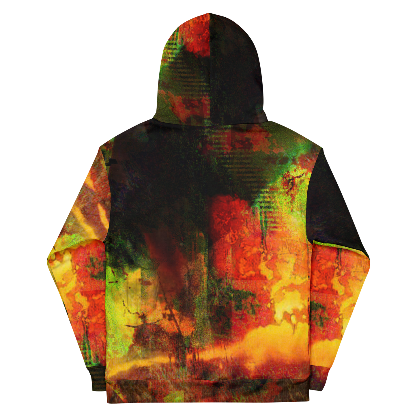 RICH NONSENSE ALL OVER HOODIE NOTHING LASTS FOREVER BACK