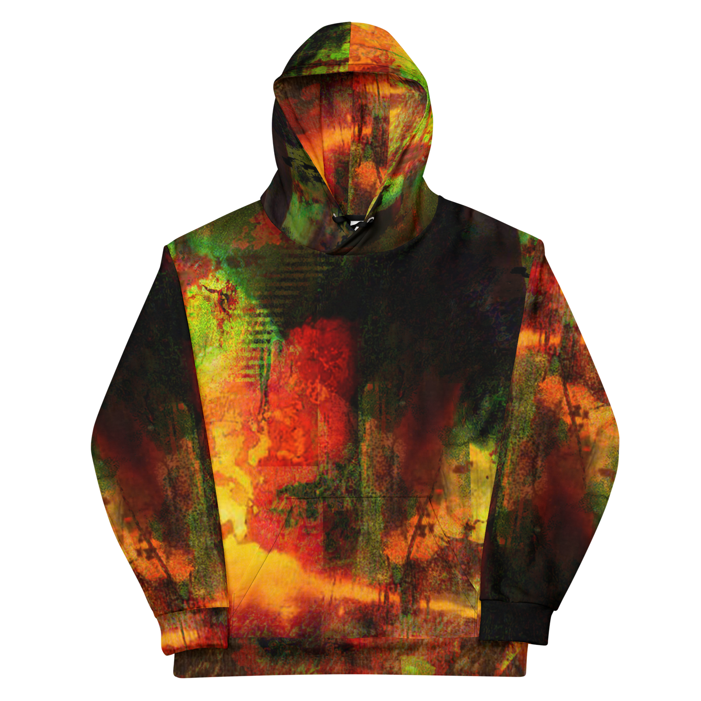 RICH NONSENSE ALL OVER HOODIE NOTHING LASTS FOREVER FRONT