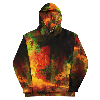 RICH NONSENSE ALL OVER HOODIE NOTHING LASTS FOREVER FRONT