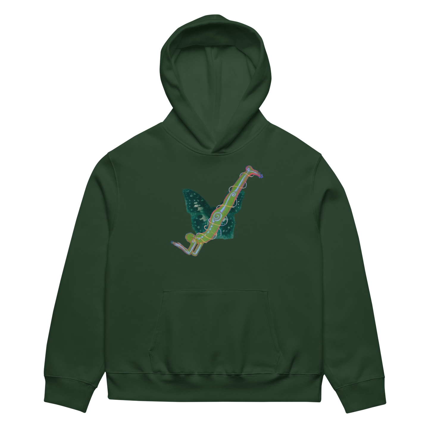 RICH NONSENSE HOODIE BALLERINA TOES - UNISEX GREEN