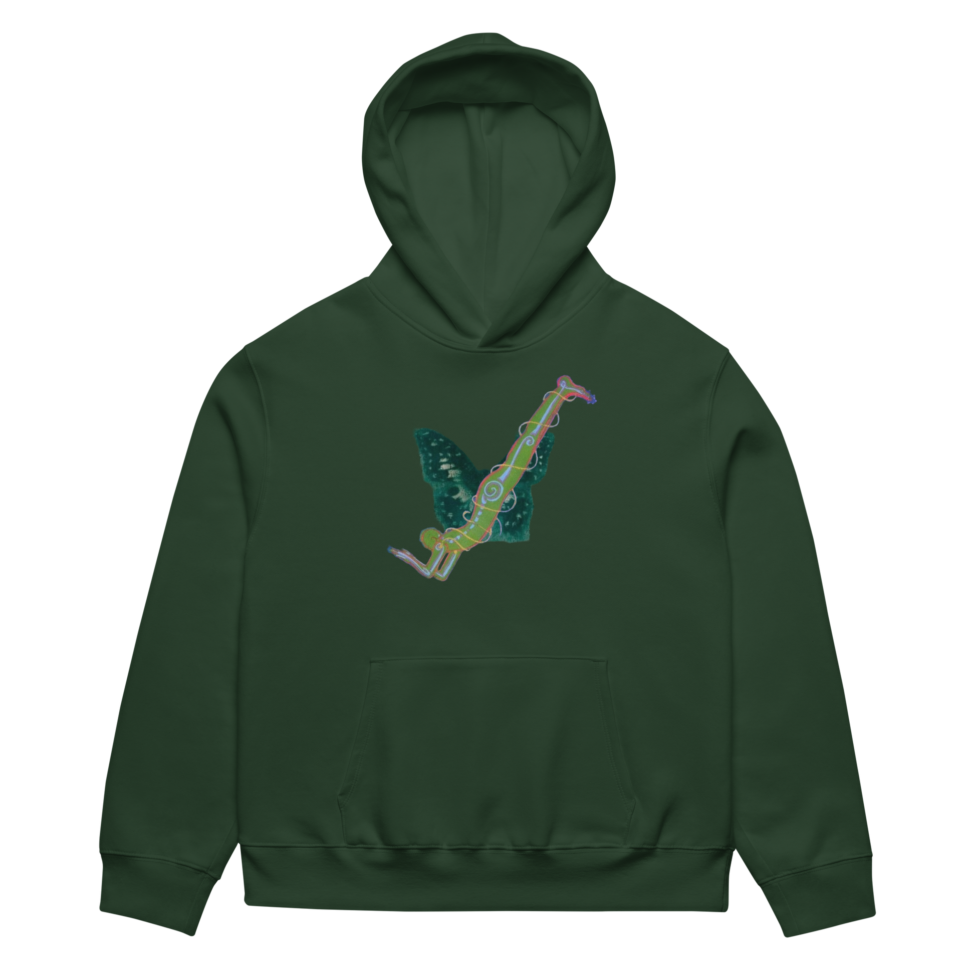 RICH NONSENSE HOODIE BALLERINA TOES - UNISEX GREEN