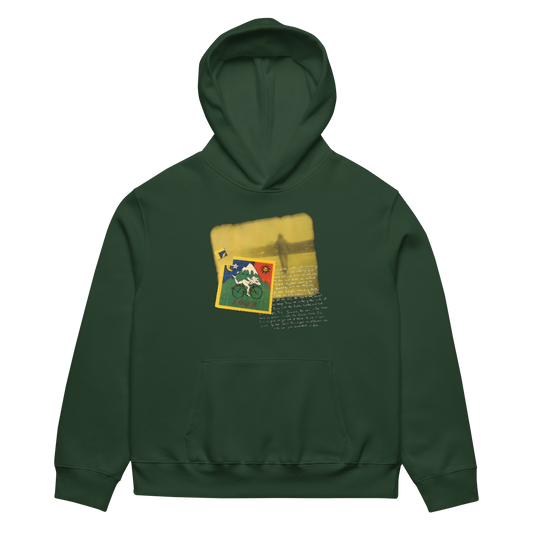 RICH NONSENSE HOODIE UNISEX BOOKHOUSE GREEN
