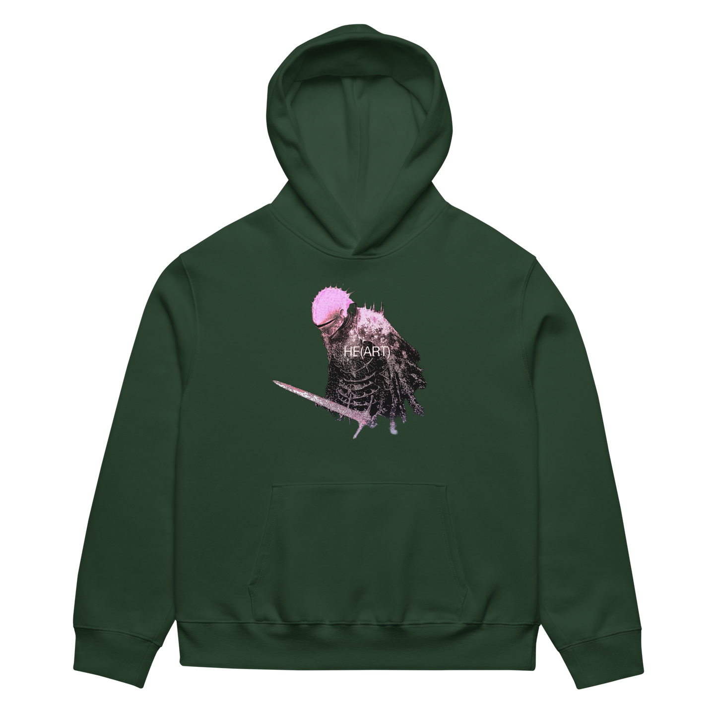 RICH NONSENSE HOODIE UNISEX DANCE OF THE DREAM MAN GREEN FRONT