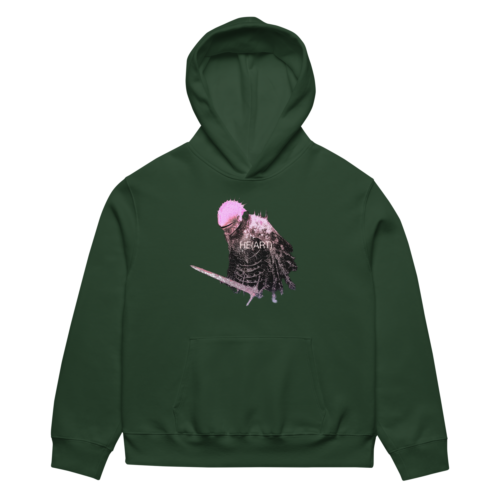 RICH NONSENSE HOODIE UNISEX DANCE OF THE DREAM MAN GREEN FRONT
