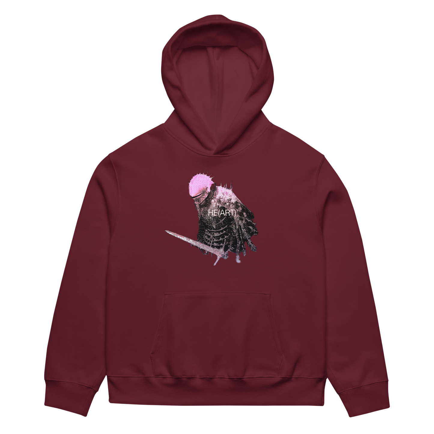 RICH NONSENSE HOODIE UNISEX DANCE OF THE DREAM MAN MAROON BACK