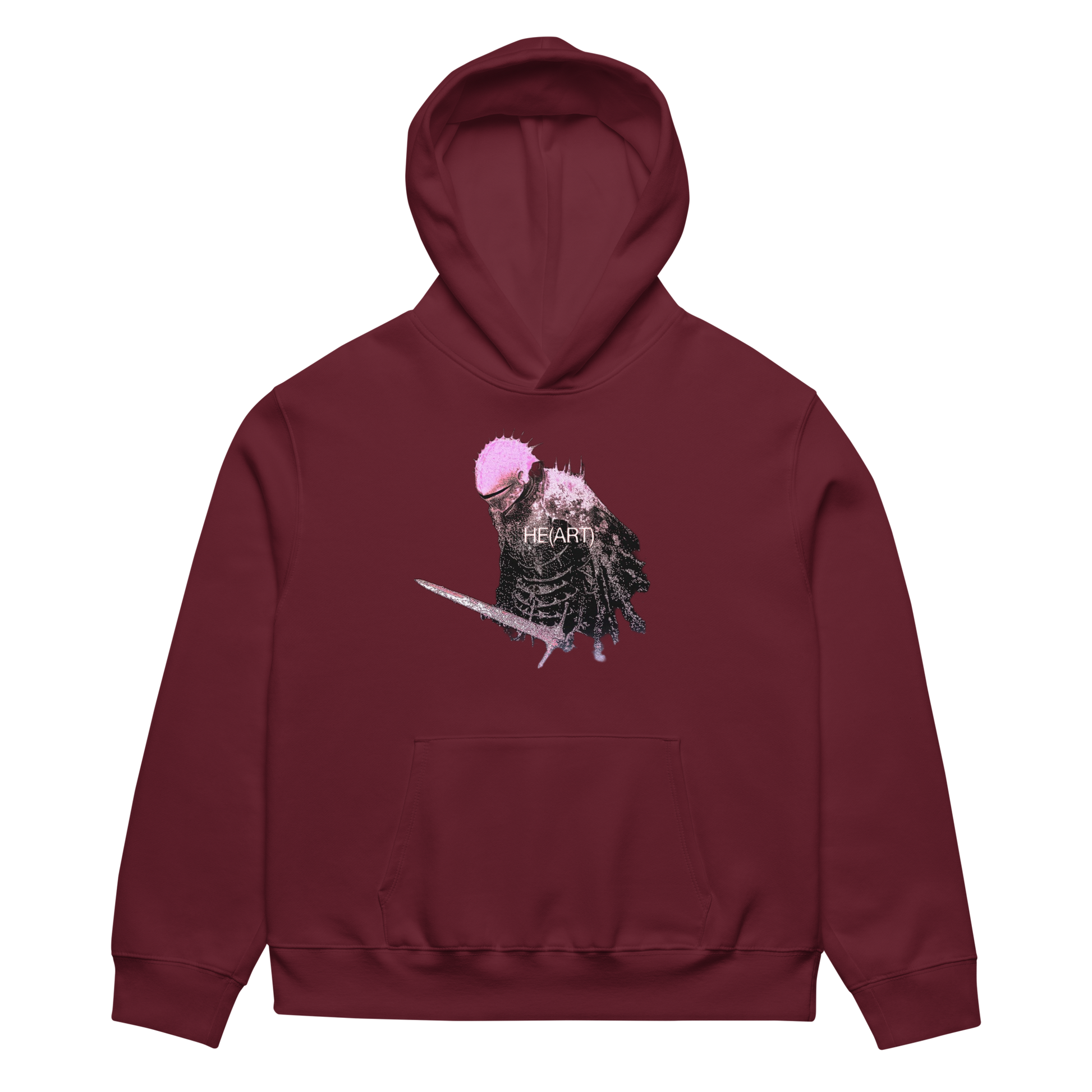 RICH NONSENSE HOODIE UNISEX DANCE OF THE DREAM MAN MAROON BACK