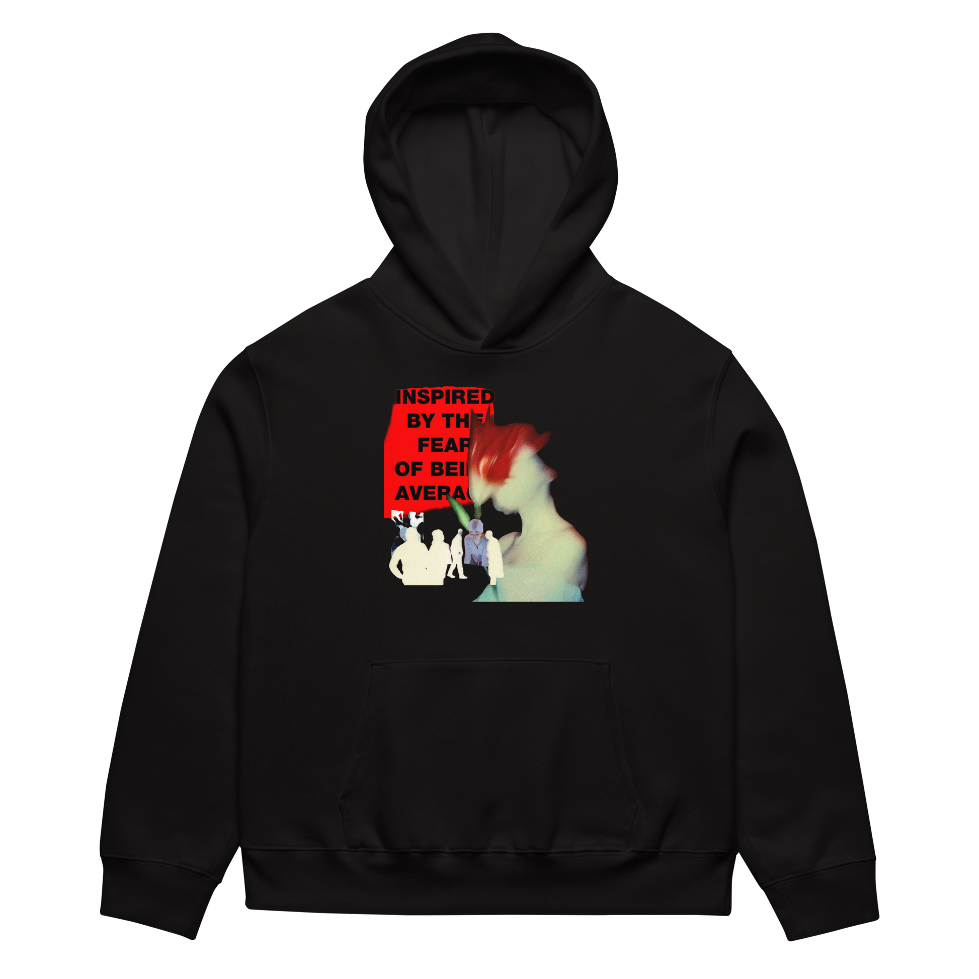 RICH NONSENSE HOODIE UNISEX DRUG DEAL BLUES BLACK FRONT