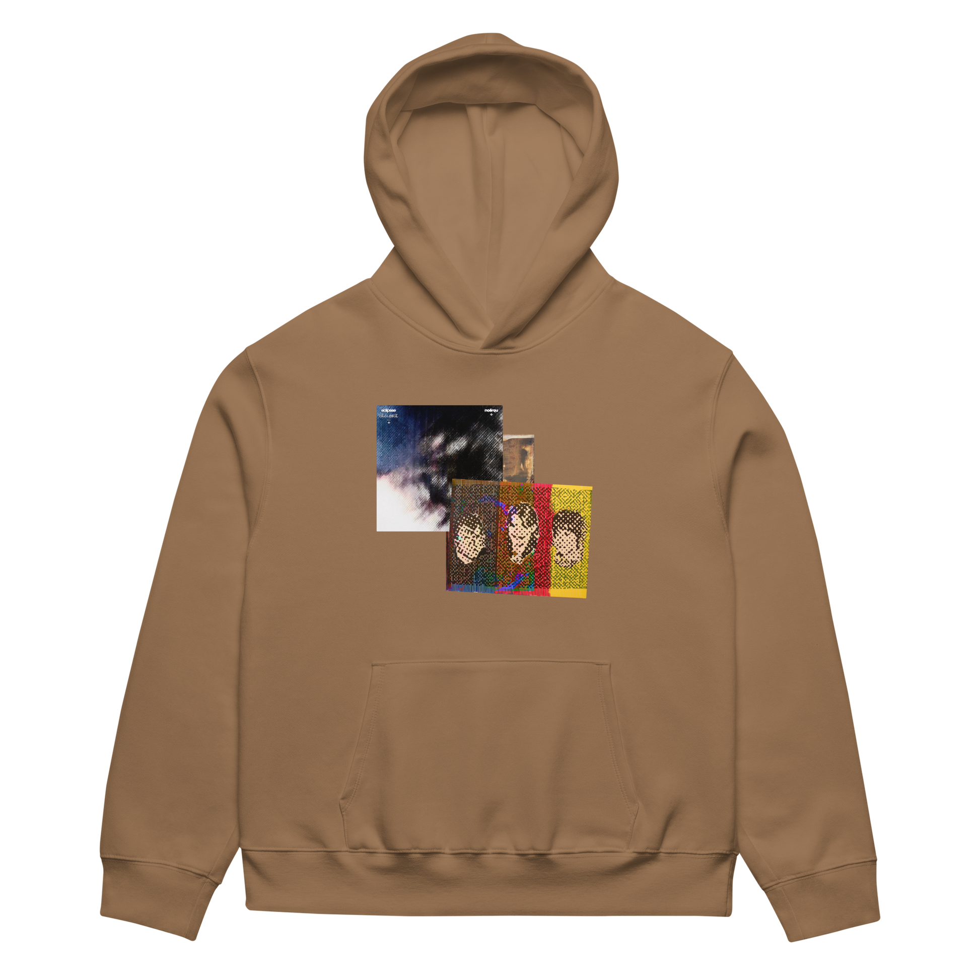 RICH NONSENSE HOODIE UNISEX LEAVE THE WINDOW OPEN BROWN FRONT