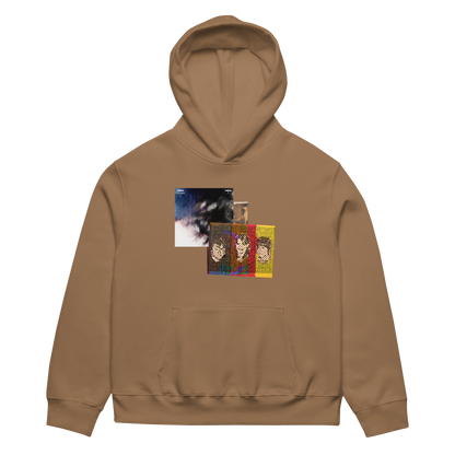 RICH NONSENSE HOODIE UNISEX LEAVE THE WINDOW OPEN BROWN FRONT
