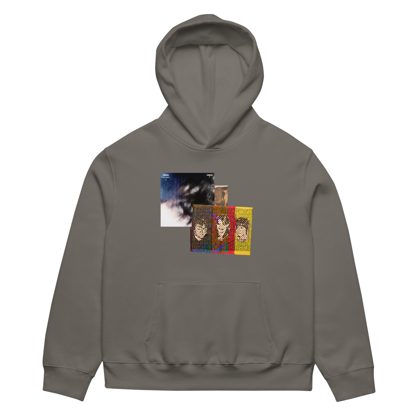RICH NONSENSE HOODIE UNISEX LEAVE THE WINDOW OPEN GRAY FRONT