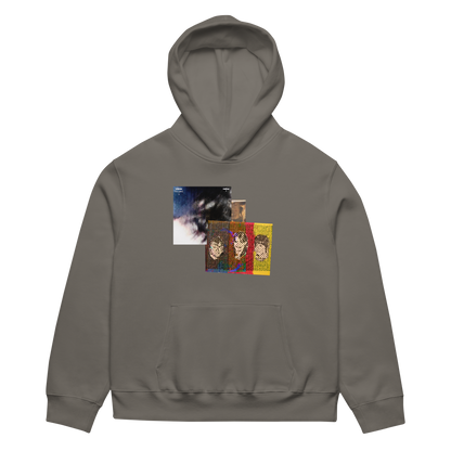 RICH NONSENSE HOODIE UNISEX LEAVE THE WINDOW OPEN GRAY FRONT