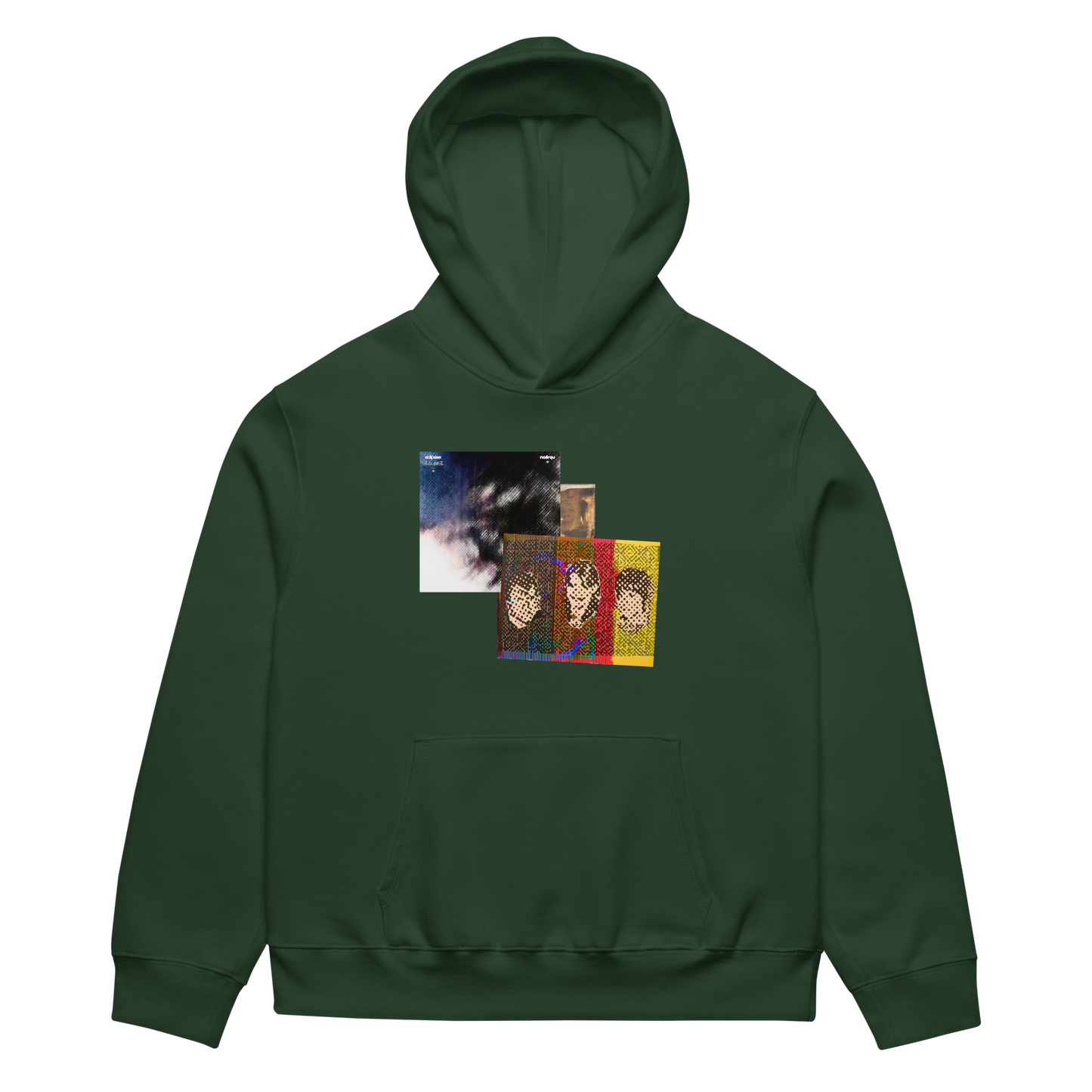 RICH NONSENSE HOODIE UNISEX LEAVE THE WINDOW OPEN GREEN FRONT