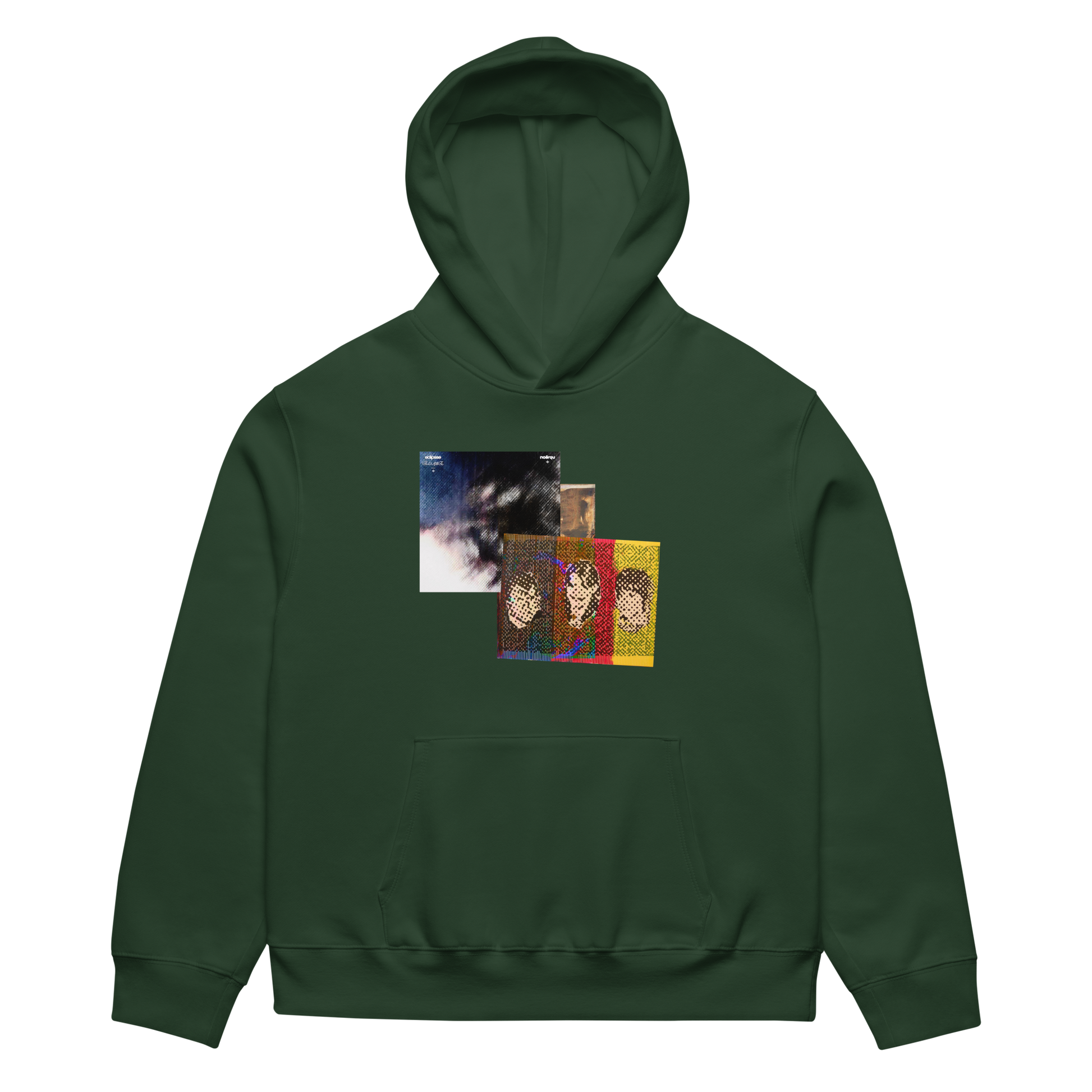 RICH NONSENSE HOODIE UNISEX LEAVE THE WINDOW OPEN GREEN FRONT