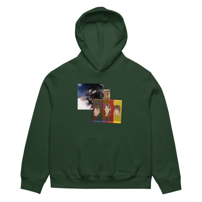 RICH NONSENSE HOODIE UNISEX LEAVE THE WINDOW OPEN GREEN FRONT