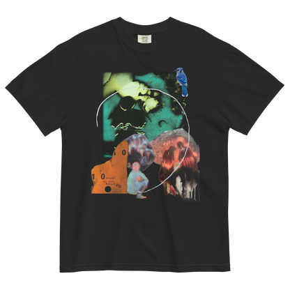 RICH NONSENSE PREMIUM ORGANIC COTTON TSHIRT UNISEX SURREAL DESIGN FIRE WALK WITH ME BLACK FRONT