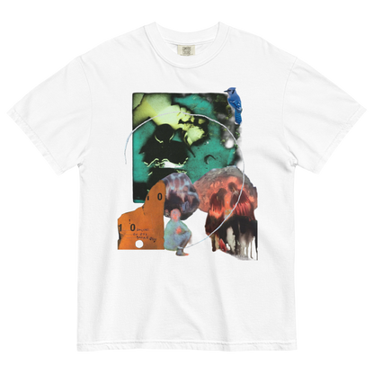 RICH NONSENSE PREMIUM ORGANIC COTTON TSHIRT UNISEX SURREAL DESIGN FIRE WALK WITH ME WHITE FRONT