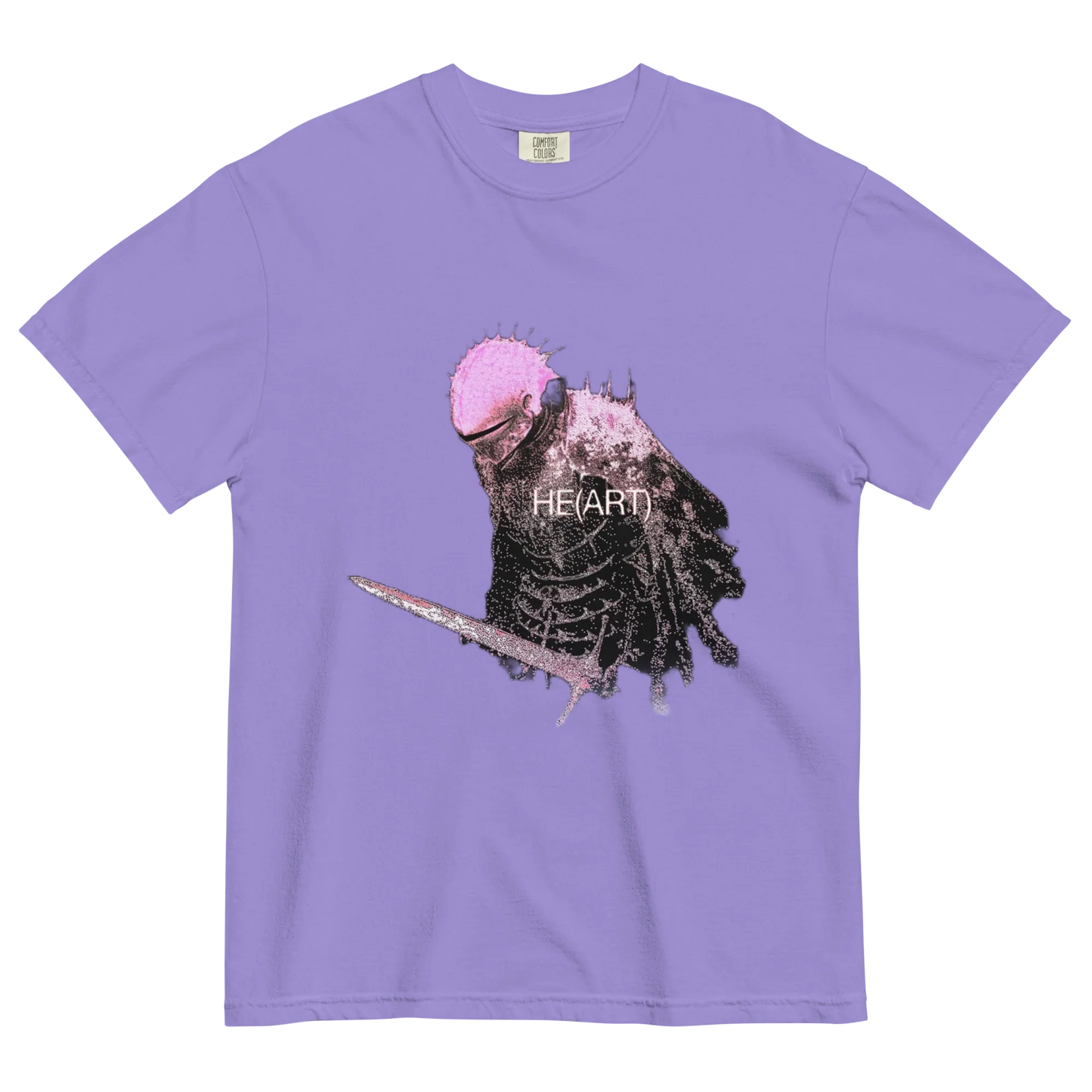 RICH NONSENSE SURREAL ART PREMIUM ORGANIC COTTON UNISEX TSHIRT HE ART VIOLET