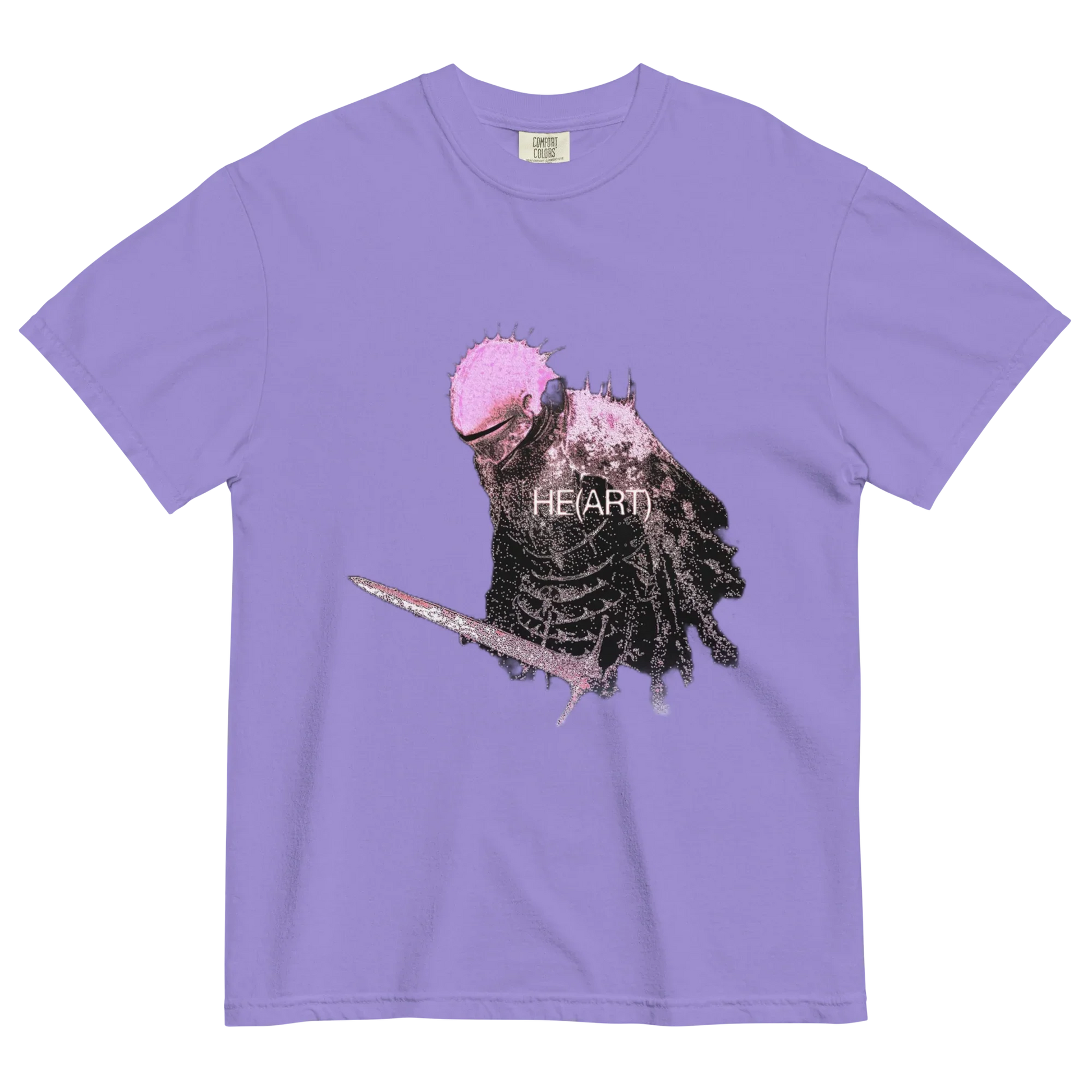 RICH NONSENSE SURREAL ART PREMIUM ORGANIC COTTON UNISEX TSHIRT HE ART VIOLET