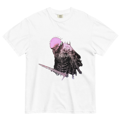 RICH NONSENSE SURREAL ART PREMIUM ORGANIC COTTON UNISEX TSHIRT HE ART WHITE