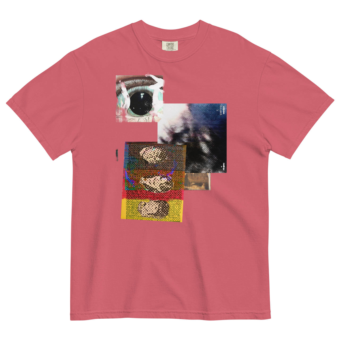 RICH NONSENSE TSHIRT SURREAL DESIGN UNISEX 1-800-SEND-EM-TO-GOD BERRY FRONT