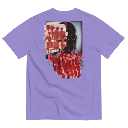 RICH NONSENSE TSHIRT SURREAL DESIGN UNISEX 1-800-SEND-EM-TO-GOD VIOLET BACK