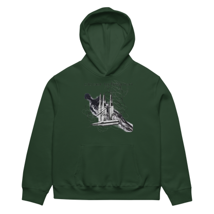 RICH NONSENSE UNISEX HOODIE CLOSER TO HEAVEN GREEN FRONT